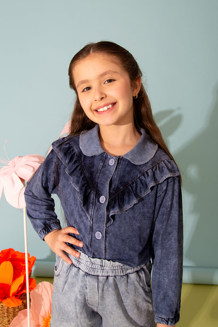 Conjunto Denim Feminino