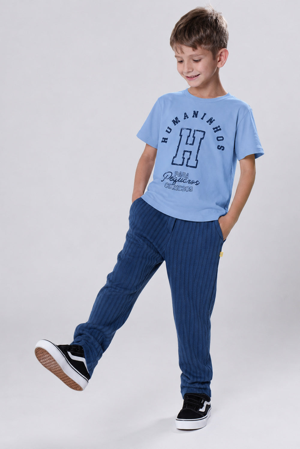 Calça Zig Zag Azul