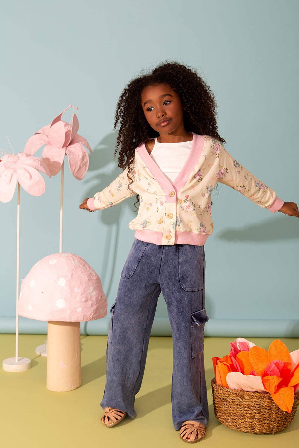 Cardigan Infantil Jardim