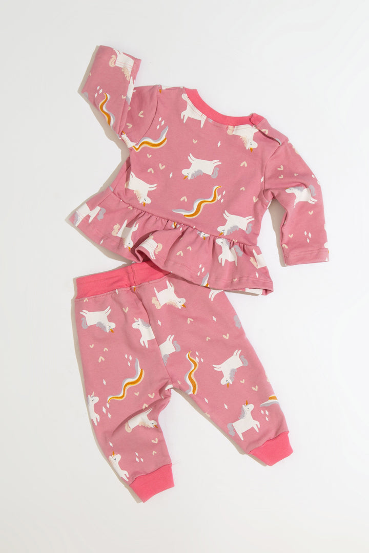 Conjunto Moletom Bebê Unicórnios