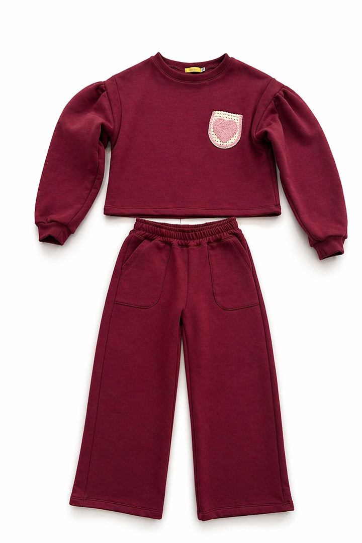 Conjunto Moletom Bordô