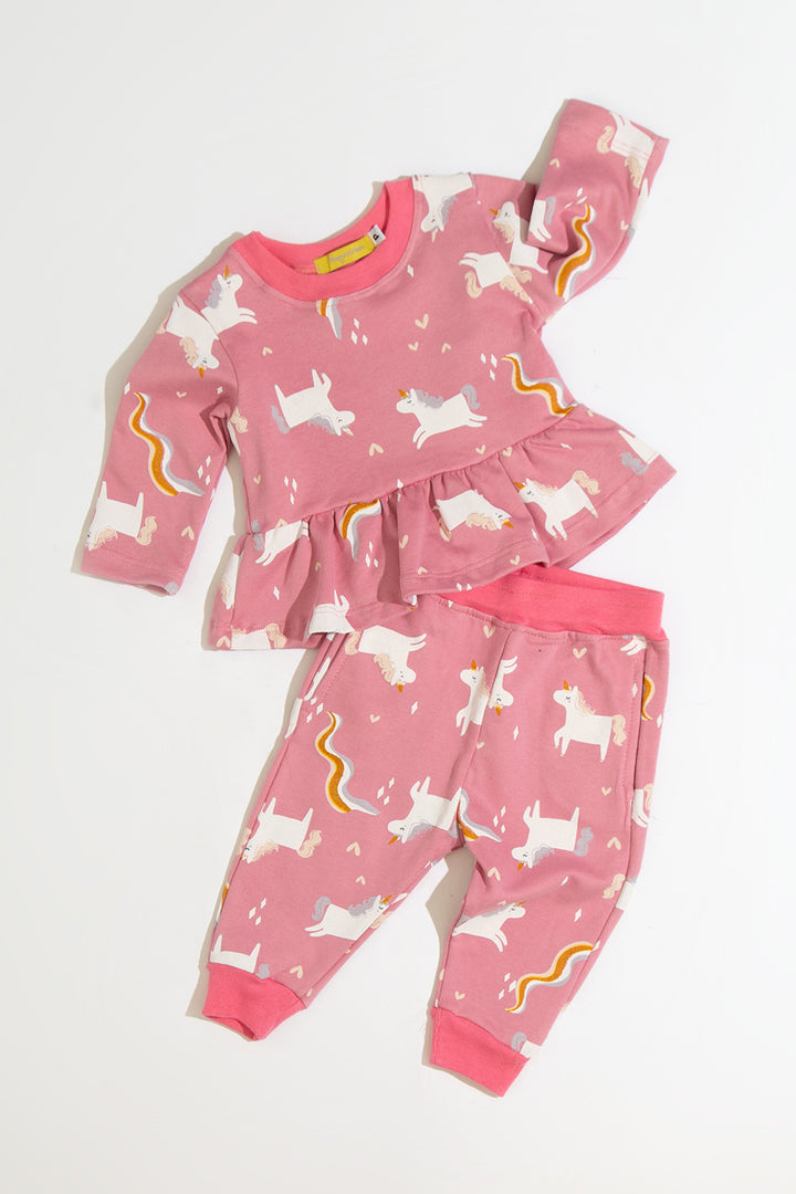 Conjunto Moletom Bebê Unicórnios