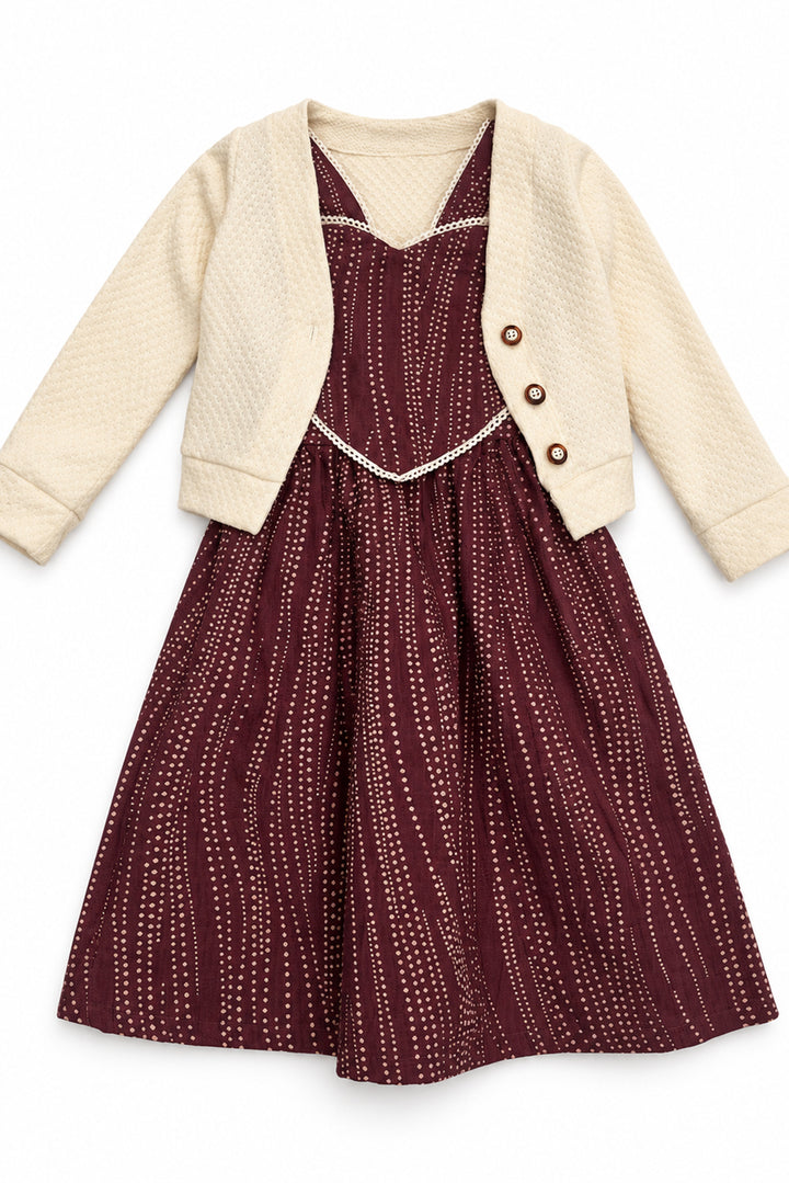 Vestido Coração Bordo