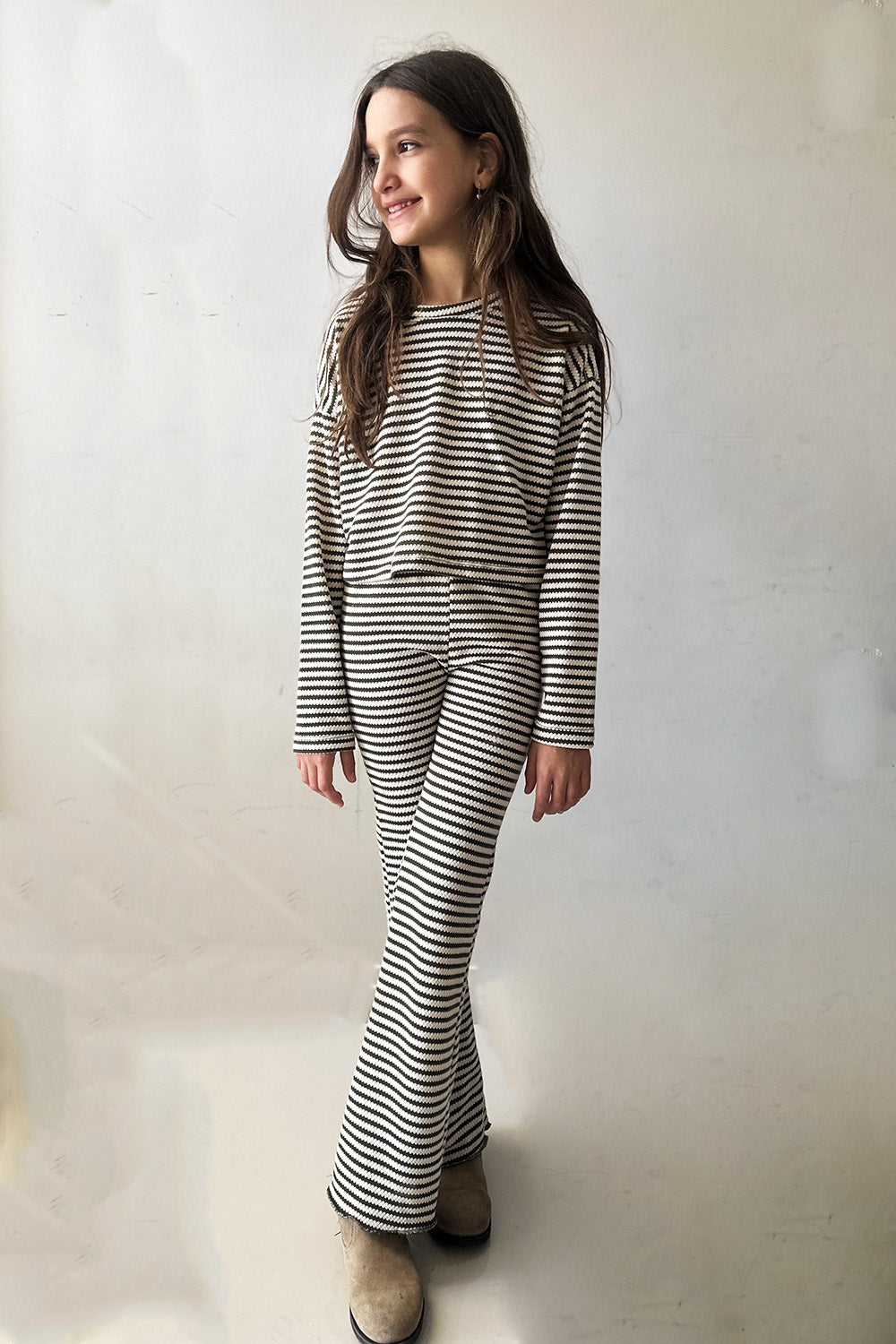 Conjunto Infantil Tricô Oliva