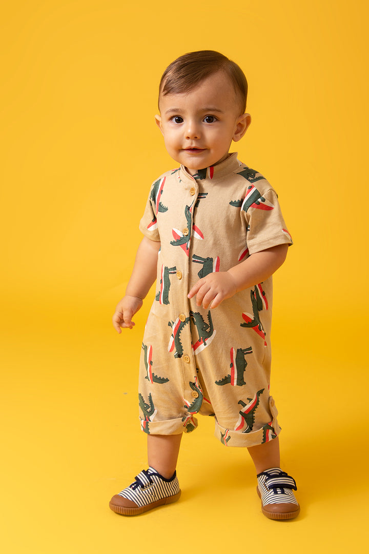 Romper Baby Jacaré
