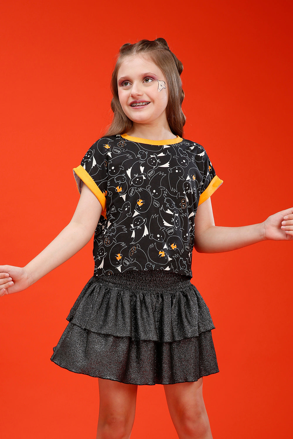 Saia Babados Glitter