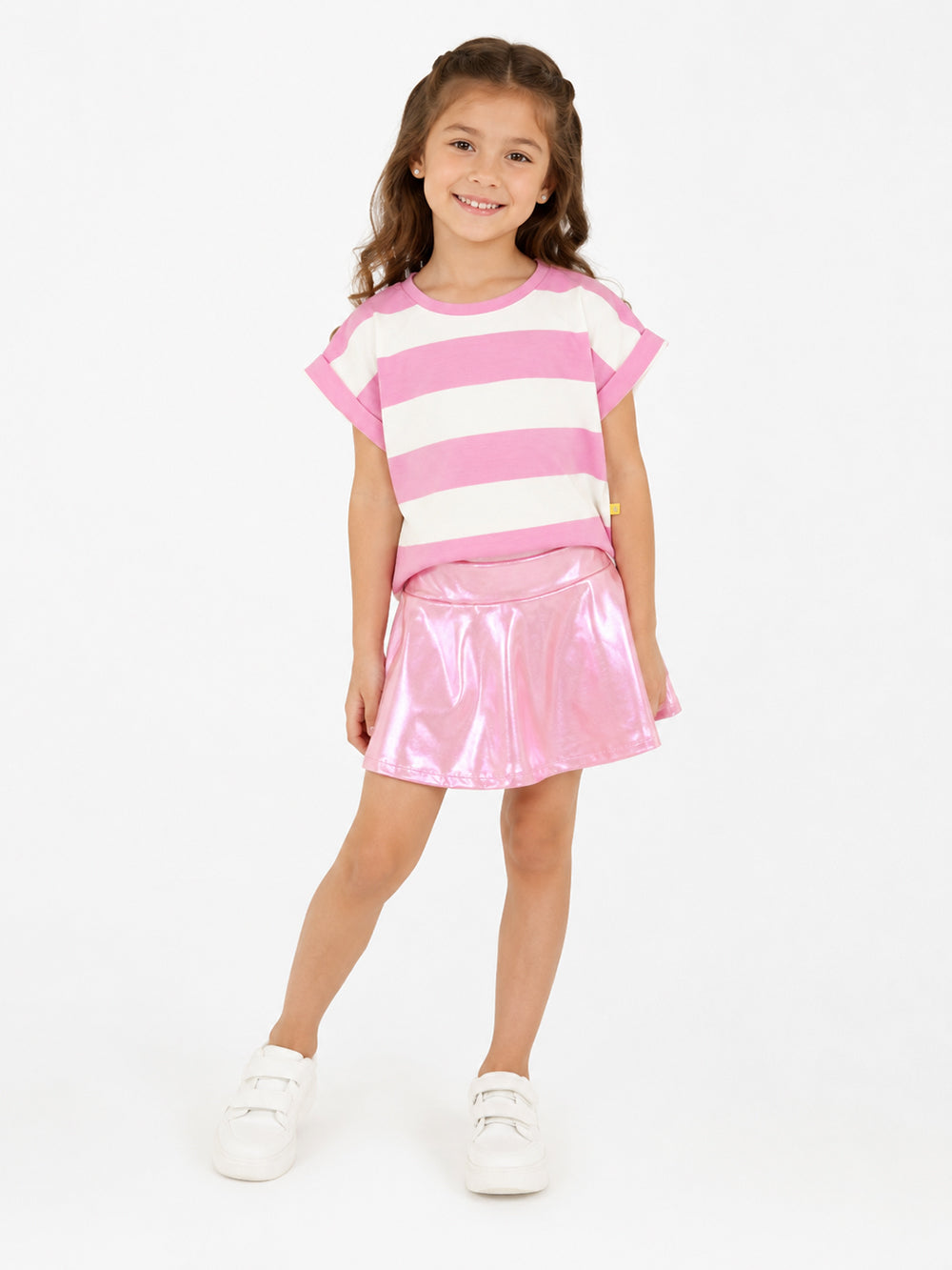 Saia Shorts Rosa Estelar