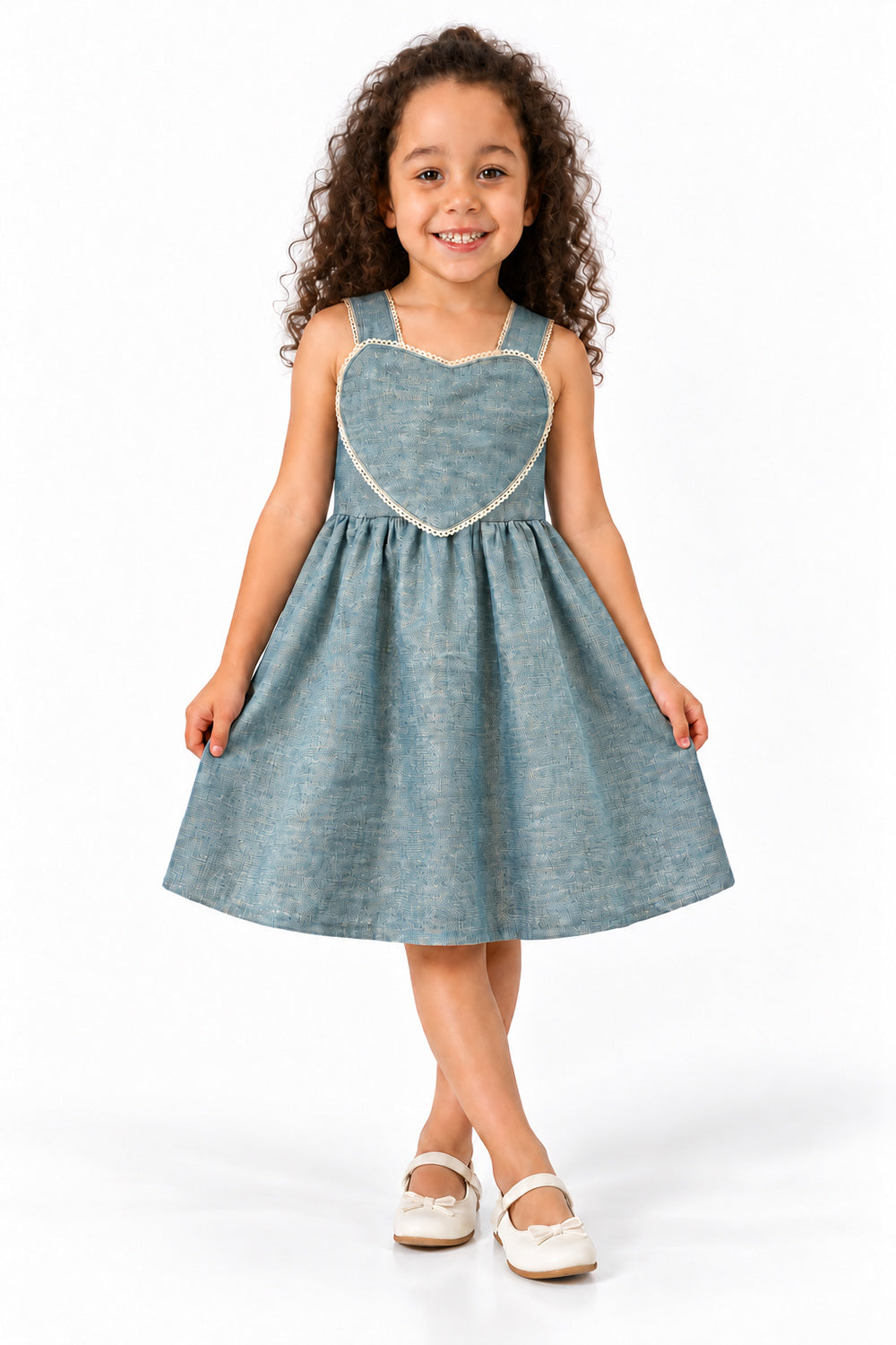 Vestido Coracao Denim