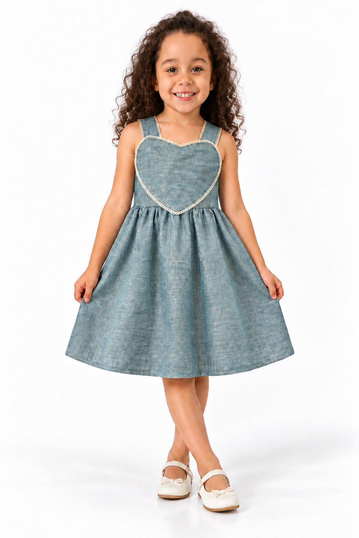 Vestido Coracao Denim