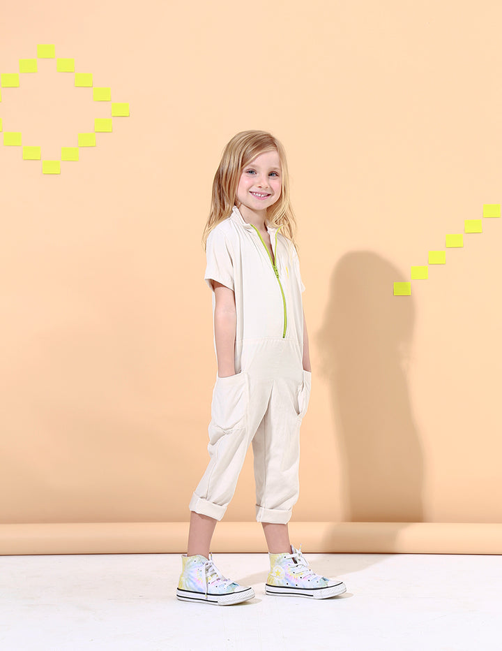 Macacão Infantil Zíper Vanilla