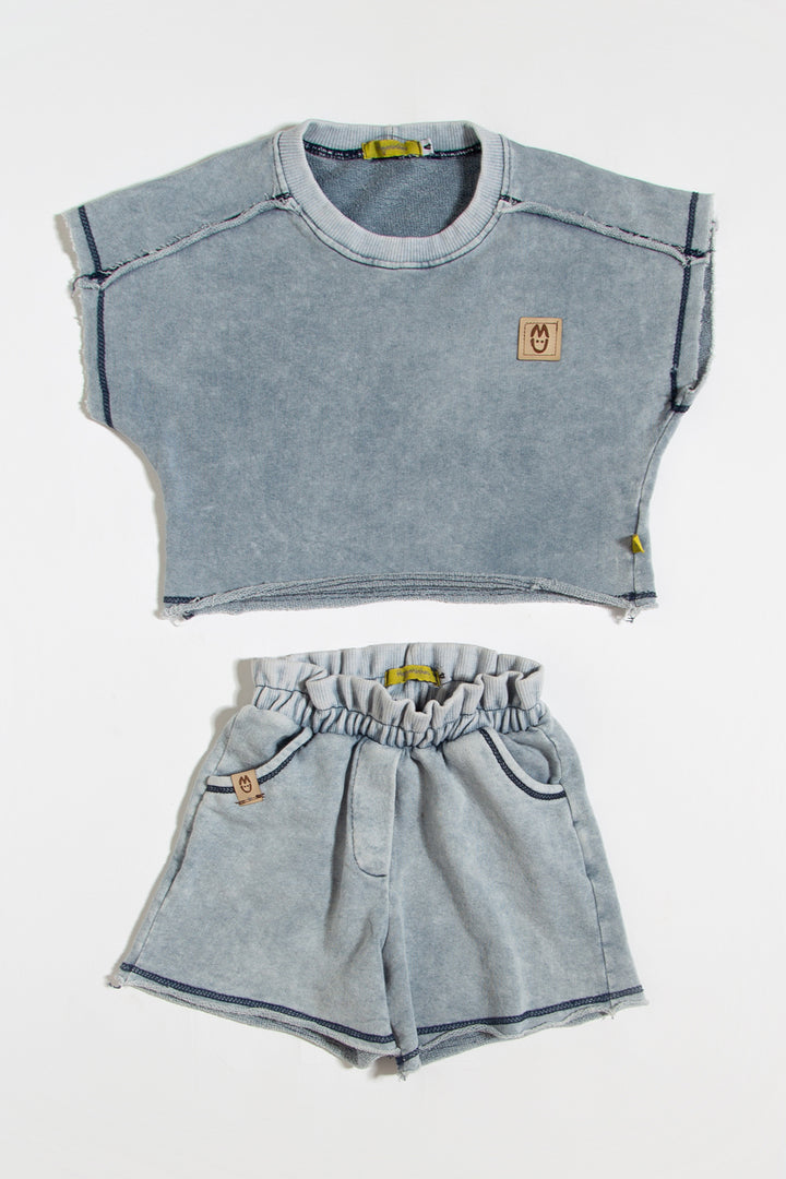 Conjunto Feminino Denim